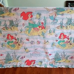 Disney - Little Mermaid -VINTAGE - Ariel - twin flat bed sheet